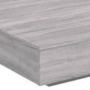 vidaXL szürke sonoma színű dohányzóasztal LED-lámpákkal 100x100x31 cm