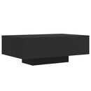 vidaXL fekete dohányzóasztal LED-lámpákkal 85 x 55 x 31 cm