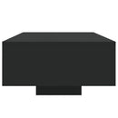 vidaXL fekete dohányzóasztal LED-lámpákkal 85 x 55 x 31 cm