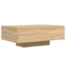 vidaXL sonoma tölgy színű dohányzóasztal LED-lámpákkal 85 x 55 x 31 cm