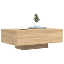 vidaXL sonoma tölgy színű dohányzóasztal LED-lámpákkal 85 x 55 x 31 cm