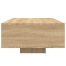 vidaXL sonoma tölgy színű dohányzóasztal LED-lámpákkal 85 x 55 x 31 cm
