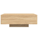 vidaXL sonoma tölgy színű dohányzóasztal LED-lámpákkal 85 x 55 x 31 cm