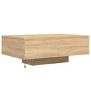 vidaXL sonoma tölgy színű dohányzóasztal LED-lámpákkal 85 x 55 x 31 cm