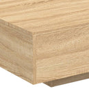 vidaXL sonoma tölgy színű dohányzóasztal LED-lámpákkal 85 x 55 x 31 cm