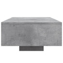 vidaXL betonszürke dohányzóasztal LED-lámpákkal 85 x 55 x 31 cm