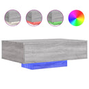 vidaXL szürke sonoma színű dohányzóasztal LED-lámpákkal 85x55x31 cm