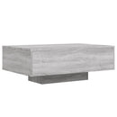 vidaXL szürke sonoma színű dohányzóasztal LED-lámpákkal 85x55x31 cm