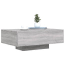 vidaXL szürke sonoma színű dohányzóasztal LED-lámpákkal 85x55x31 cm