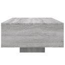 vidaXL szürke sonoma színű dohányzóasztal LED-lámpákkal 85x55x31 cm