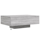 vidaXL szürke sonoma színű dohányzóasztal LED-lámpákkal 85x55x31 cm