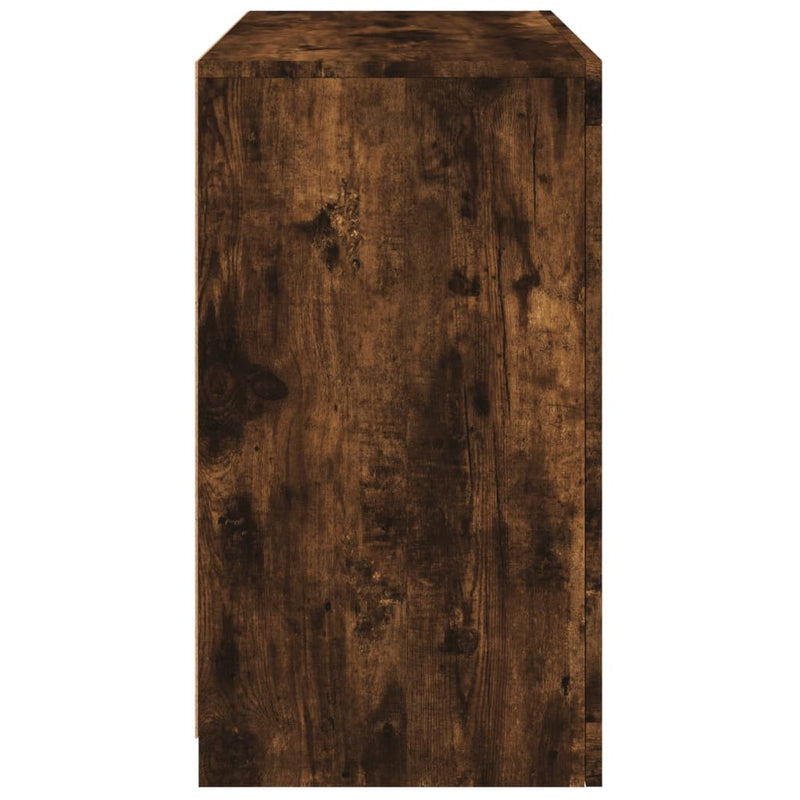 vidaXL füstös tölgy színű tálalószekrény LED-ekkel 60,5 x 37 x 67 cm