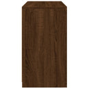 vidaXL barna tölgy színű tálalószekrény LED-világítással 60,5x37x67 cm