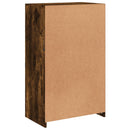 vidaXL füstös tölgy színű szerelt fa tálalószekrény LED-világítással