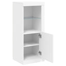 vidaXL fehér tálalószekrény LED-világítással 41 x 37 x 100 cm