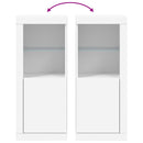 vidaXL fehér tálalószekrény LED-világítással 41 x 37 x 100 cm