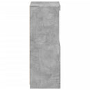 vidaXL betonszürke tálalószekrény LED-világítással 41 x 37 x 100 cm