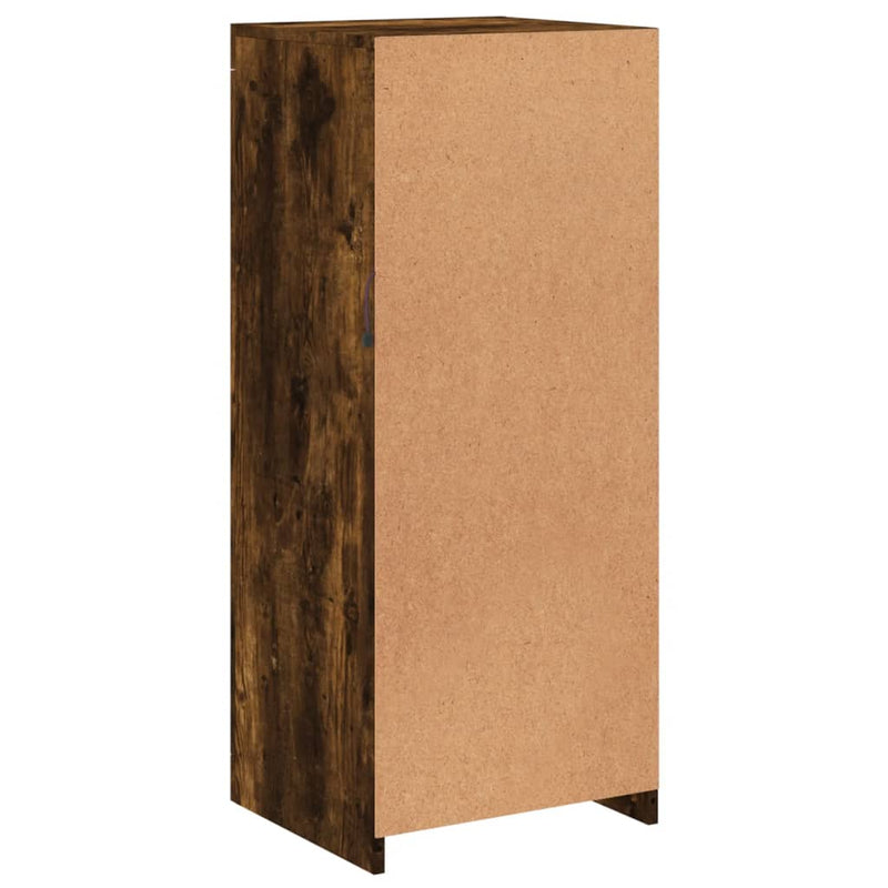 vidaXL füstös tölgy színű tálalószekrény LED-ekkel 41 x 37 x 100 cm