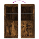 vidaXL füstös tölgy színű tálalószekrény LED-ekkel 41 x 37 x 100 cm