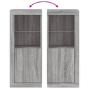 vidaXL szürke sonoma színű tálalószekrény LED-ekkel 41 x 37 x 100 cm