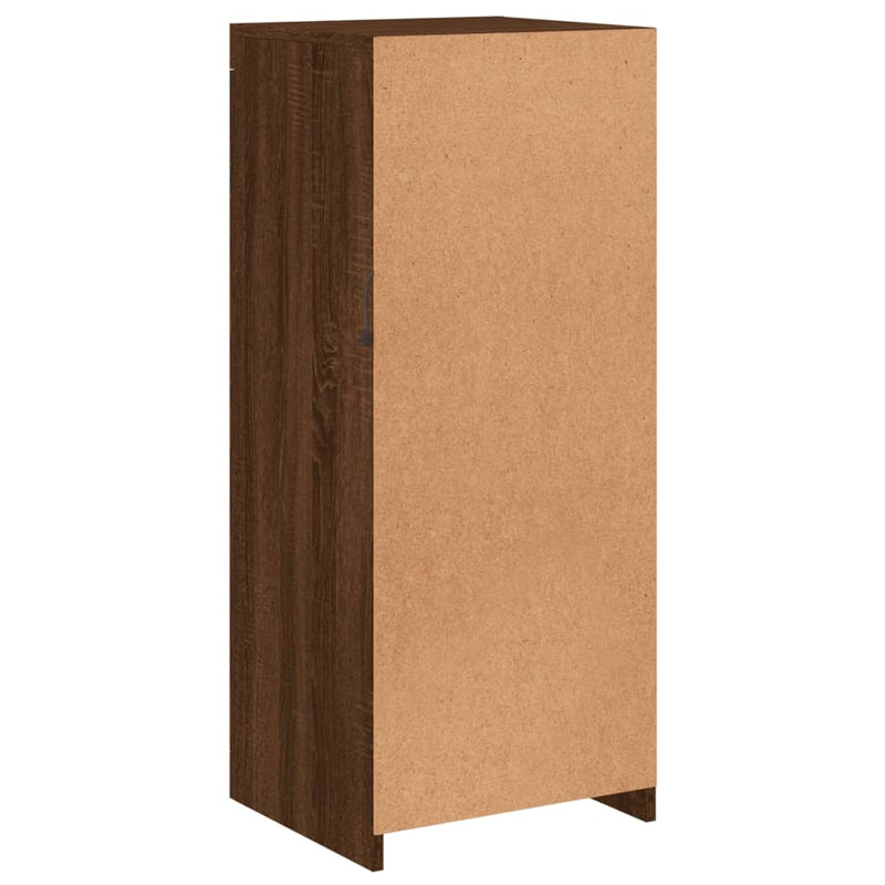 vidaXL barna tölgy színű tálalószekrény LED-ekkel 41 x 37 x 100 cm