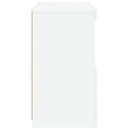 vidaXL fehér tálalószekrény LED-világítással 60 x 37 x 67 cm