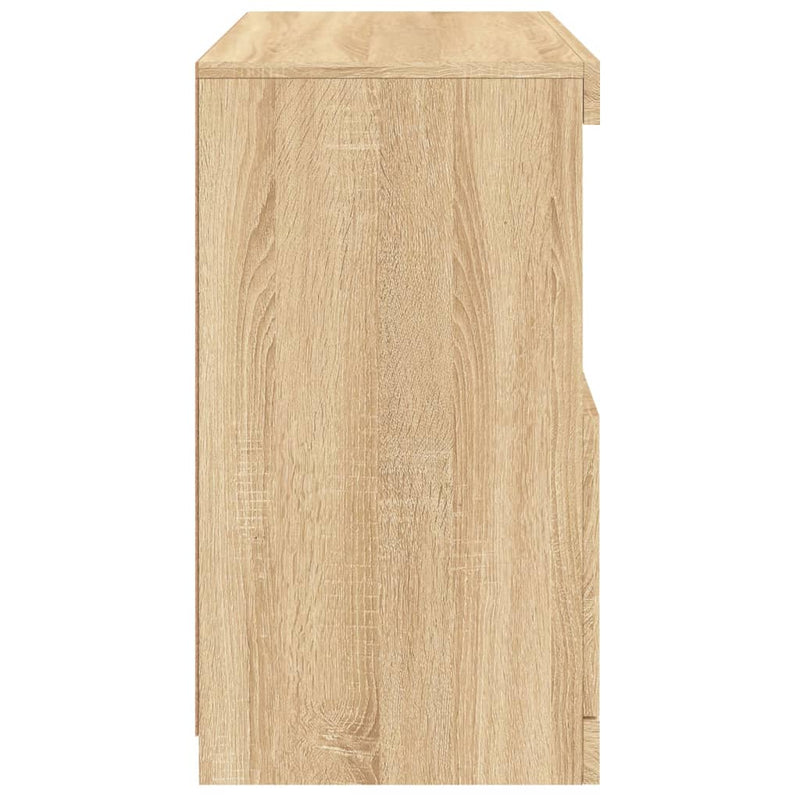 vidaXL sonoma tölgy színű tálalószekrény LED-ekkel 60 x 37 x 67 cm