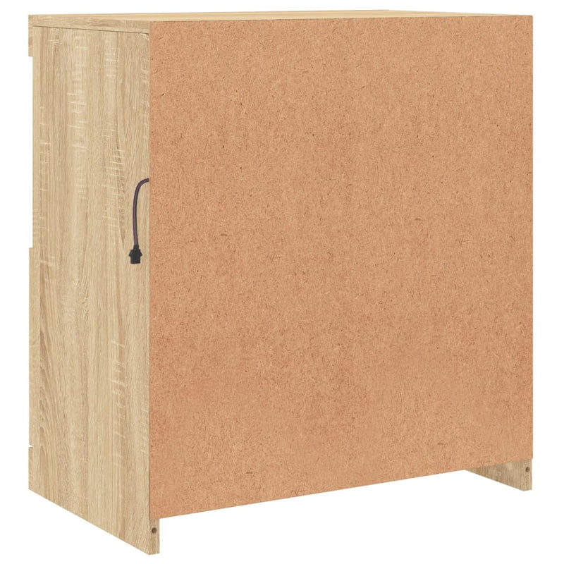 vidaXL sonoma tölgy színű tálalószekrény LED-ekkel 60 x 37 x 67 cm