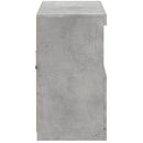 vidaXL betonszürke tálalószekrény LED-világítással 81 x 37 x 67 cm