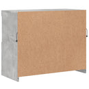vidaXL betonszürke tálalószekrény LED-világítással 81 x 37 x 67 cm