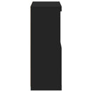 vidaXL fekete tálalószekrény LED-világítással 60,5 x 37 x 100 cm