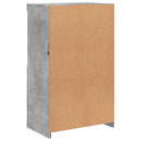 vidaXL betonszürke tálalószekrény LED-világítással 60,5 x 37 x 100 cm