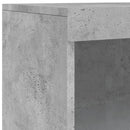 vidaXL betonszürke tálalószekrény LED-világítással 60,5 x 37 x 100 cm