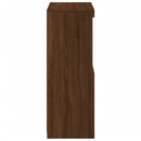 vidaXL barna tölgy színű tálalószekrény LED-ekkel 60,5 x 37 x 100 cm