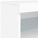 vidaXL fehér tálalószekrény LED-világítással 41 x 37 x 67 cm