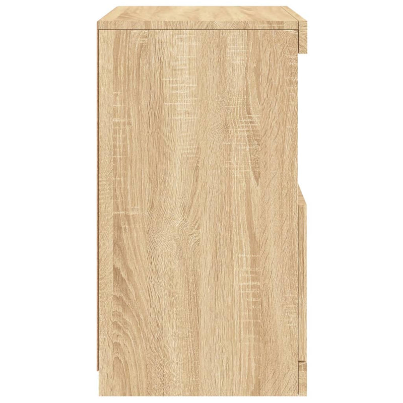 vidaXL sonoma tölgy színű tálalószekrény LED-ekkel 41 x 37 x 67 cm