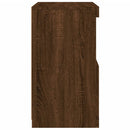 vidaXL barna tölgy színű tálalószekrény LED-ekkel 41 x 37 x 67 cm