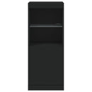 vidaXL fekete tálalószekrény LED-világítással 41 x 37 x 100 cm