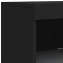 vidaXL fekete tálalószekrény LED-világítással 41 x 37 x 100 cm