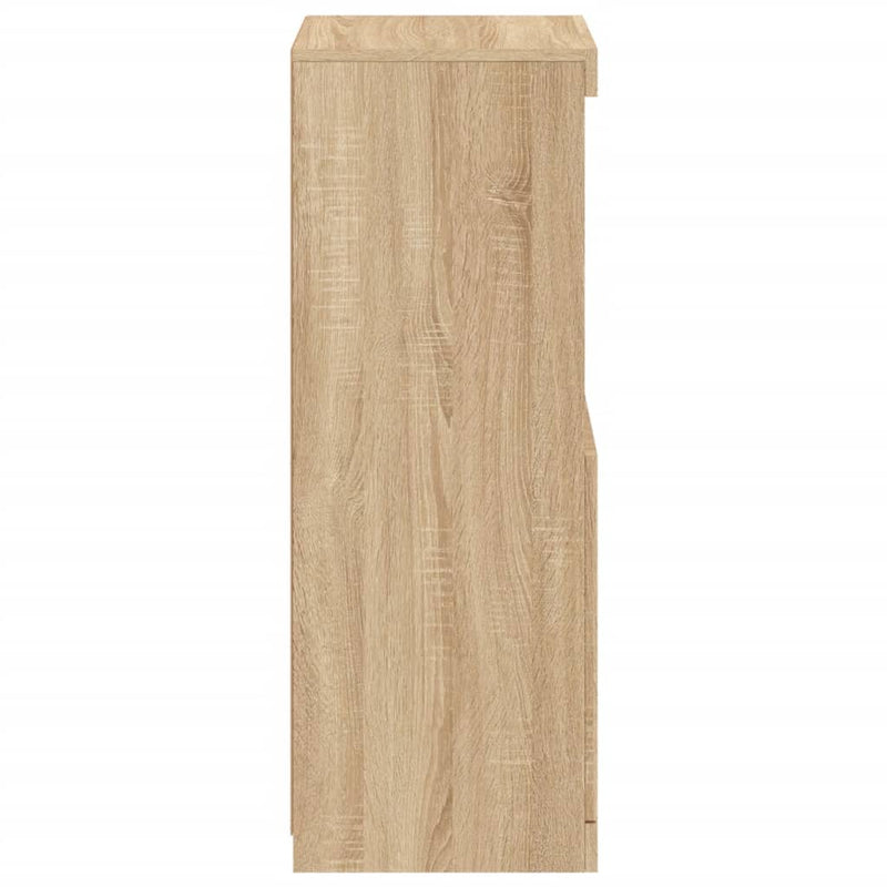 vidaXL sonoma tölgy színű tálalószekrény LED-ekkel 41 x 37 x 100 cm