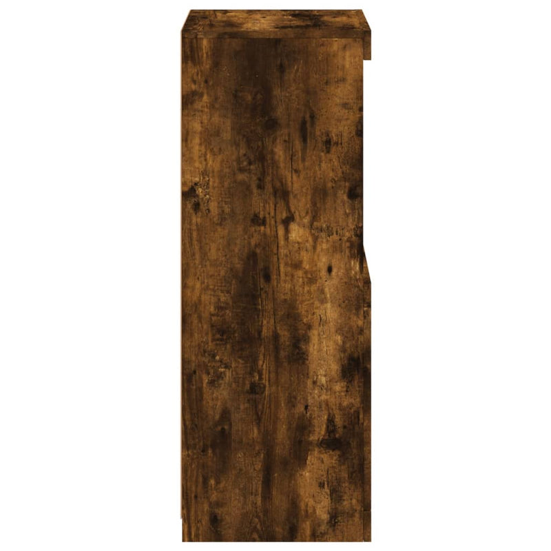 vidaXL füstös tölgy színű tálalószekrény LED-ekkel 41 x 37 x 100 cm