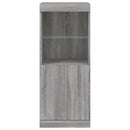 vidaXL szürke sonoma színű tálalószekrény LED-ekkel 41 x 37 x 100 cm