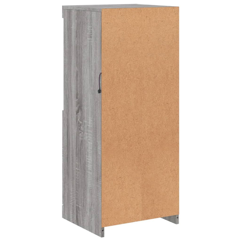 vidaXL szürke sonoma színű tálalószekrény LED-ekkel 41 x 37 x 100 cm