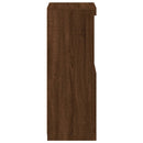 vidaXL barna tölgy színű tálalószekrény LED-ekkel 41 x 37 x 100 cm