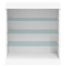 vidaXL fehér tálalószekrény LED-világítással 60,5 x 37 x 67 cm