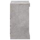 vidaXL betonszürke tálalószekrény LED-világítással 60,5 x 37 x 67 cm