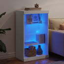vidaXL fehér tálalószekrény LED-világítással 60,5 x 37 x 100 cm