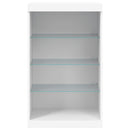 vidaXL fehér tálalószekrény LED-világítással 60,5 x 37 x 100 cm