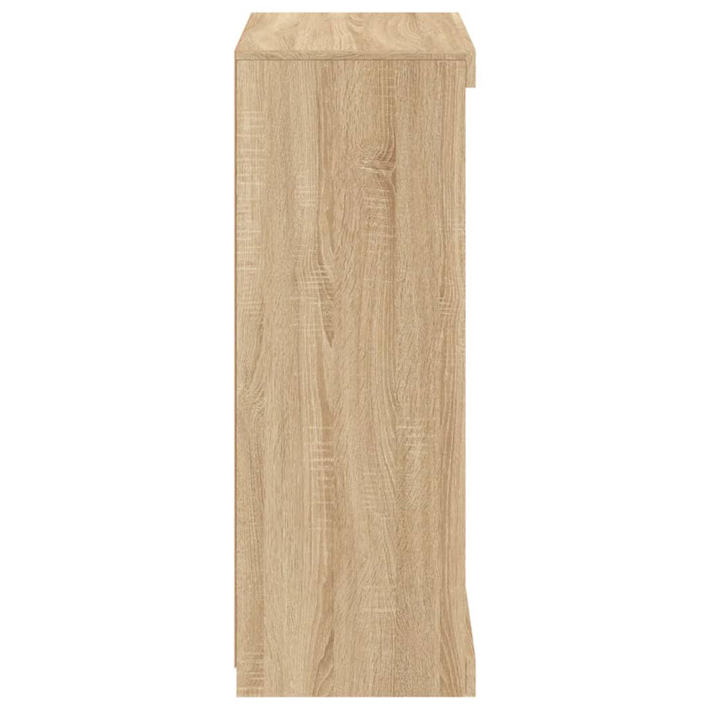 vidaXL sonoma tölgy színű tálalószekrény LED-ekkel 60,5 x 37 x 100 cm