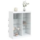 vidaXL fehér tálalószekrény LED-világítással 81 x 37 x 100 cm